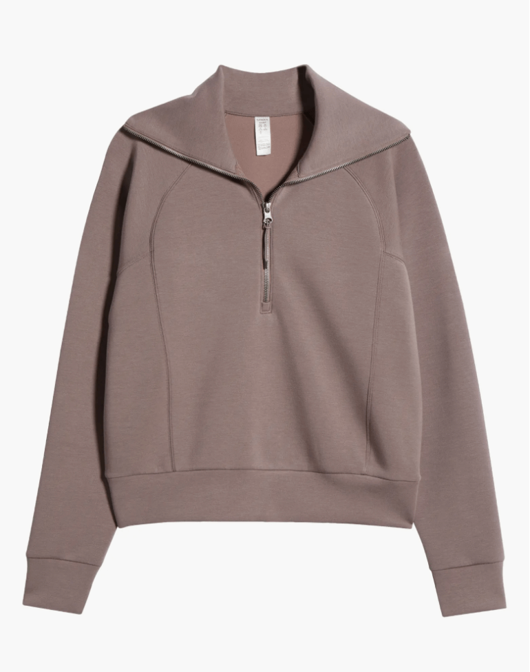 spanx air essentials half zip
